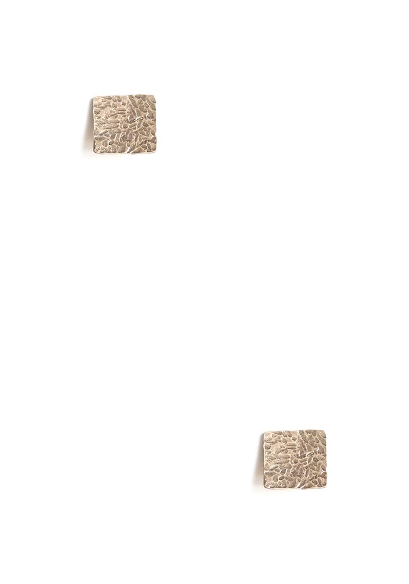 SQUARE TEXTURE EARRING