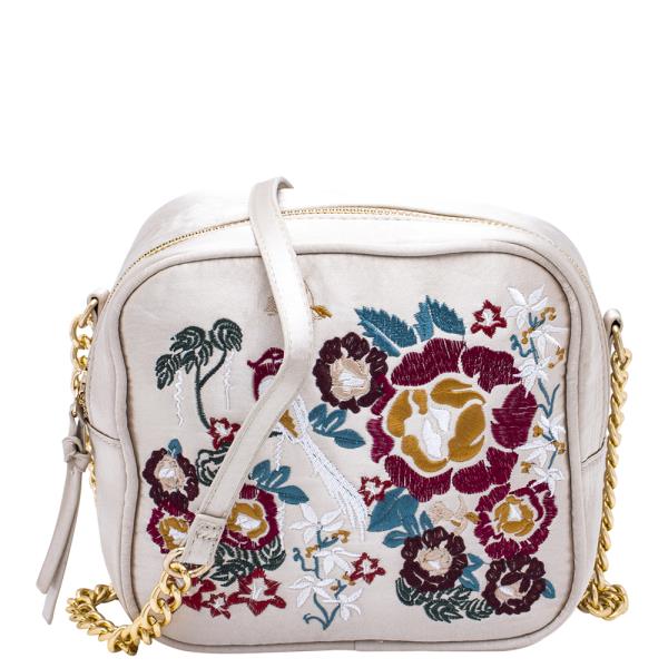 SMOOTH FLOWER CROSSBODY BAG