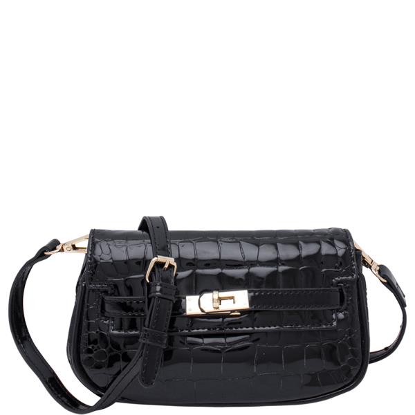 CUTE FASHION CROCO PATTERN CROSSBODY BAG