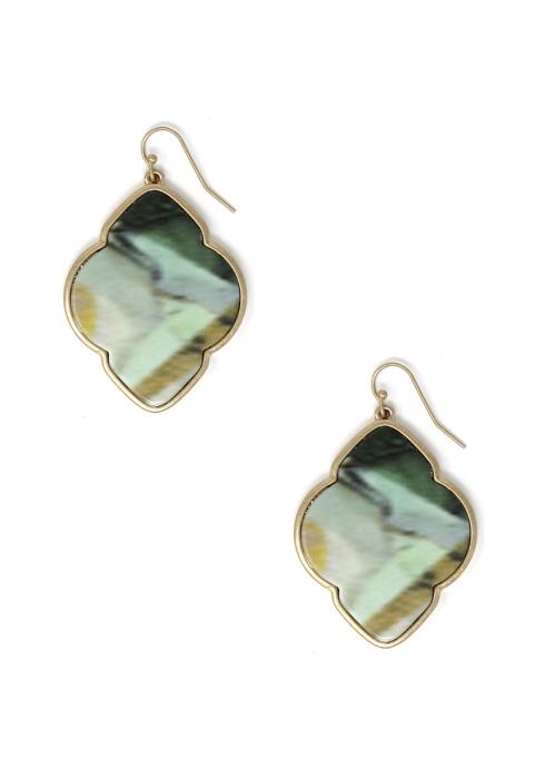 MOROCCAN SHAPE DROP EARRING