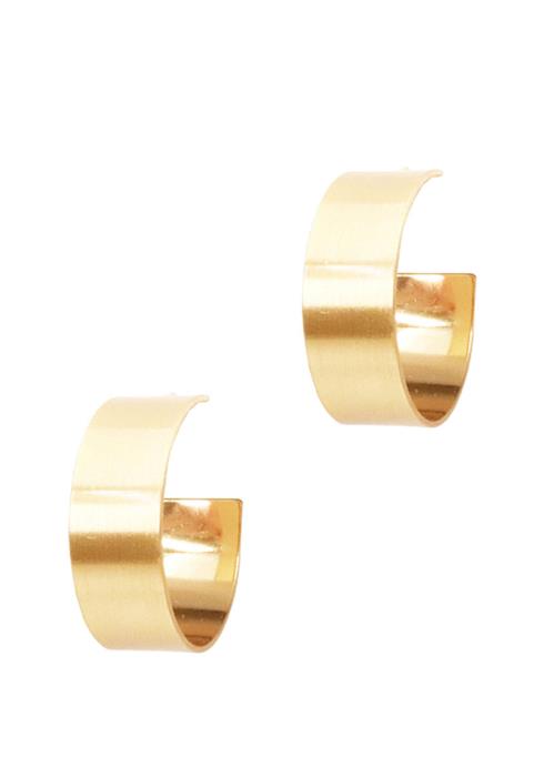FASHION CUTE FLAT 1.2 INCHHOOP EARRING