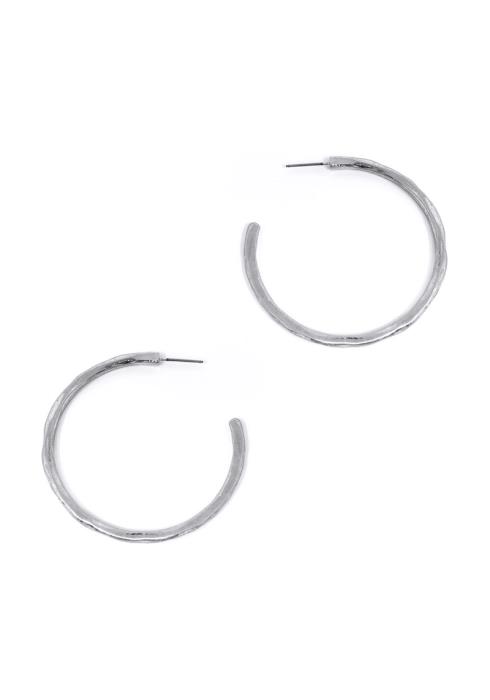 METAL OPEN HOOP EARRING