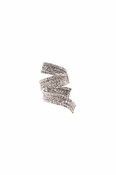 RHINESTONE WIDE RING