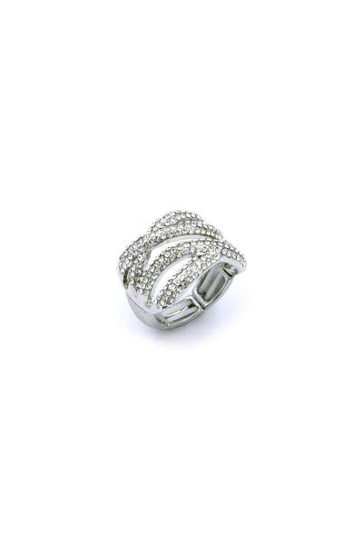 RHINESTONE STRETCH RING