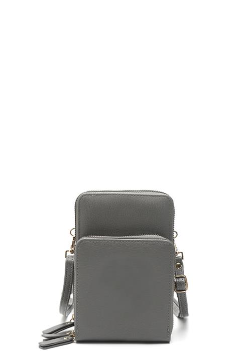 STYLISH PLAIN SMOOTH TEXTURE CROSSBODY BAG