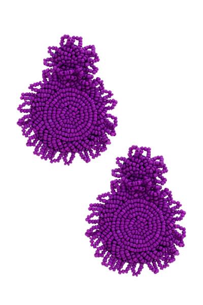 DOUBLE CIRCLE SEED BEAD EARRING