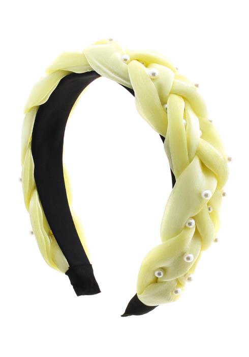 WOVEN PEARL STUDDED HEADBAND