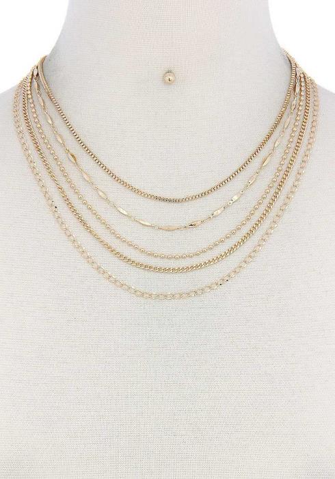 METAL LAYERED NECKLACE