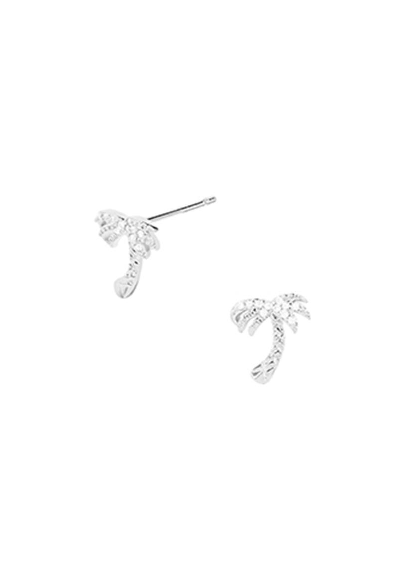 SELECT BOX 14K GOLD DIPPED PALM TREE EARRING
