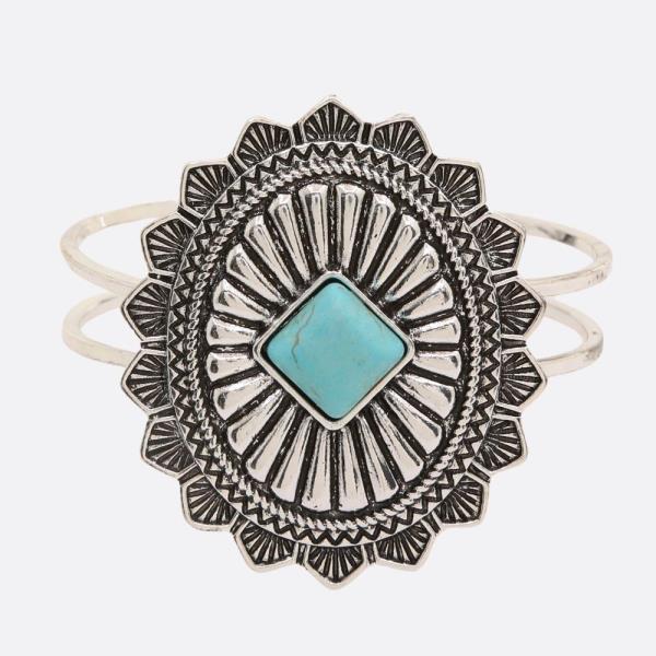 WESTERN STYLE CONCHO CUFF BRACELET