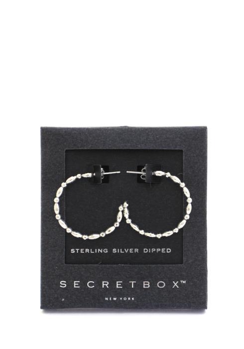 SECRET BOX METAL OPEN CIRCLE EARRING