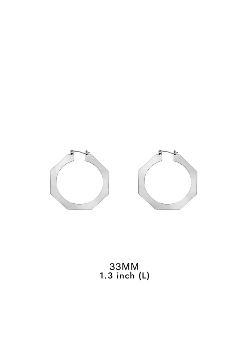 SELECT BOX 14K GOLD DIPPED HOOP EARRING