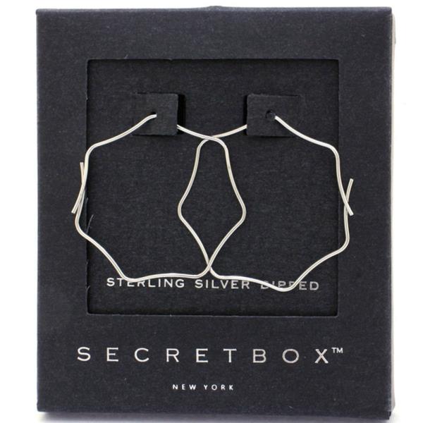 SECRET BOX WAVY CIRCLE DROP EARRING