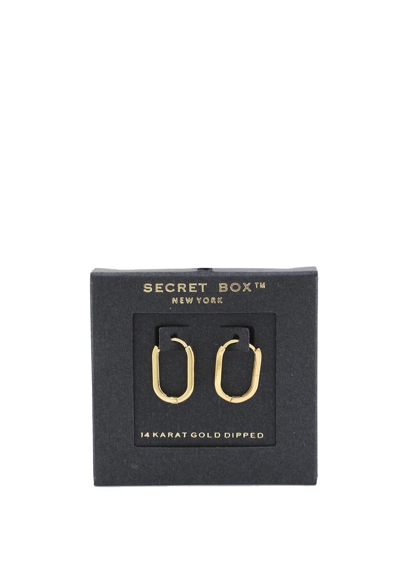 SECRET BOX OVAL SHAPE EARRING