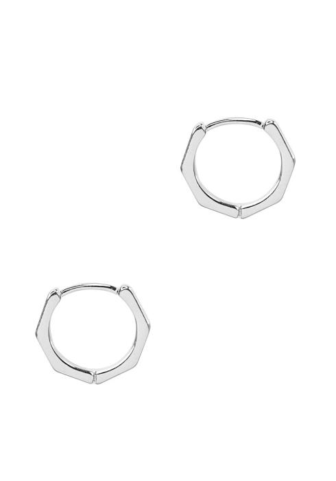 MINI METAL HOOP EARRING