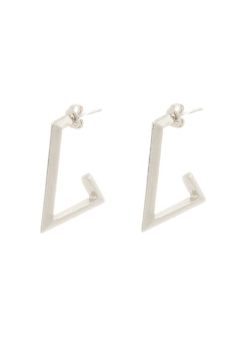 SECRET BOX METAL OPEN TRIANGLE EARRING