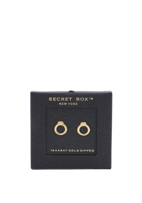 SECRET BOX METAL EARRING