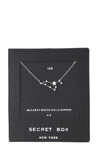 LEO CONSTELLATION STAR CHARM PENDANT NECKLACE