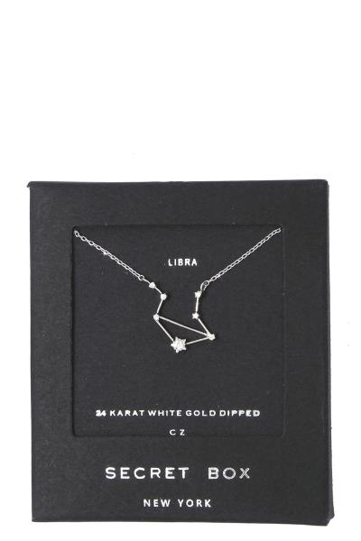 LIBRA CONSTELLATION STAR CHARM PENDANT NECKLACE