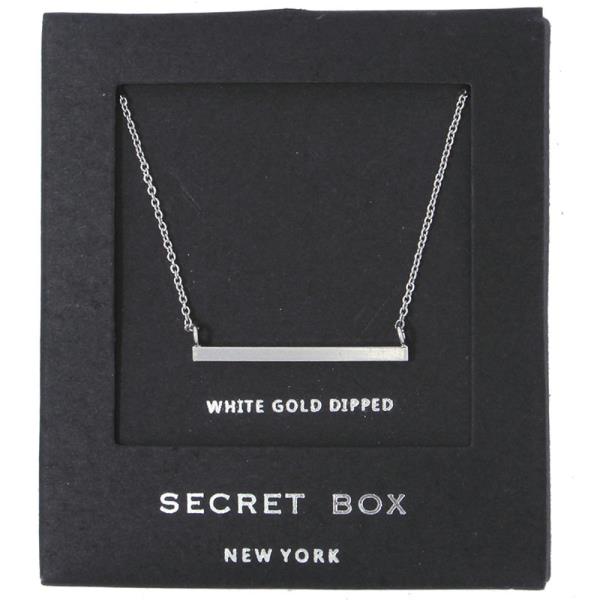 METAL BAR PENDANT NECKLACE