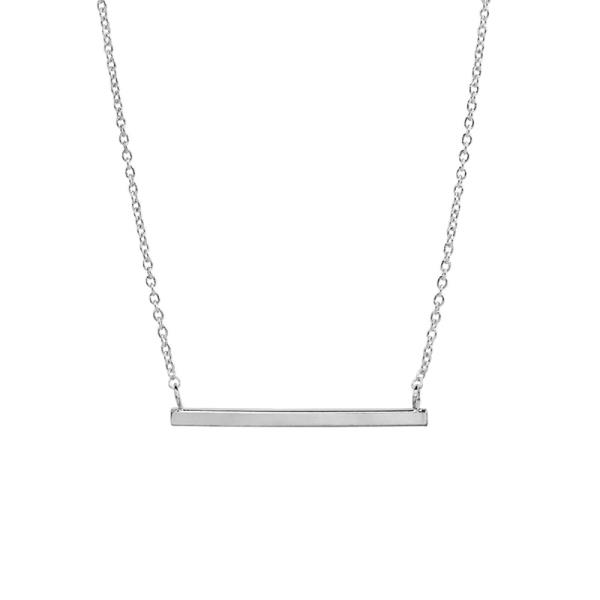 METAL BAR PENDANT NECKLACE