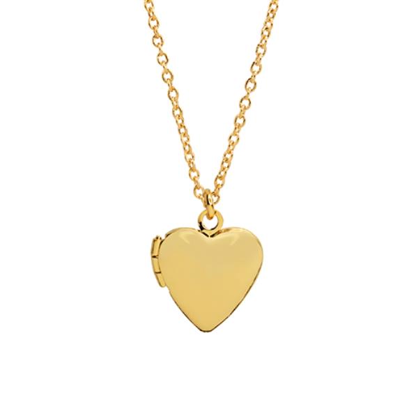 HEART LOCKET CHARM PENDANT NECKLACE