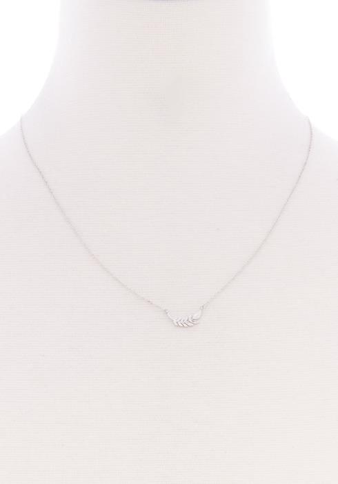 SECRET BOX LEAF METAL DAINTY NECKLACE