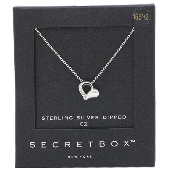 SECRET BOX HEART CHARM NECKLACE