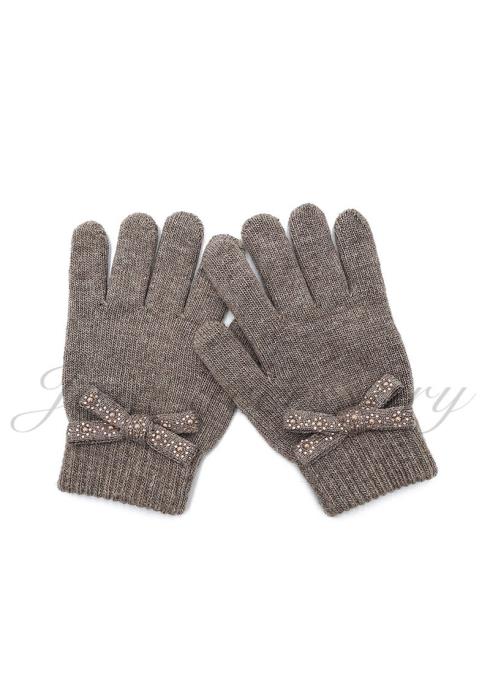 EMBELLISHED BOW GLOVES