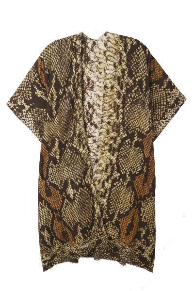 SNAKE PRINT KIMONO