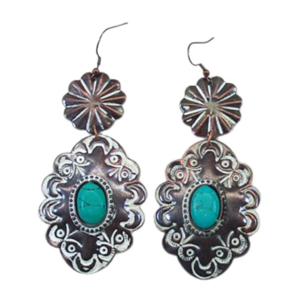 WESTERN METAL DANGLE EARRING