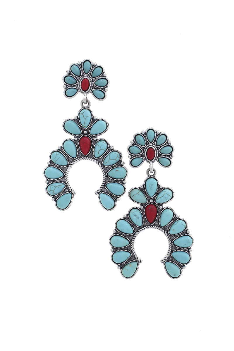 WESTERN HORSE SHOE POST EARRING