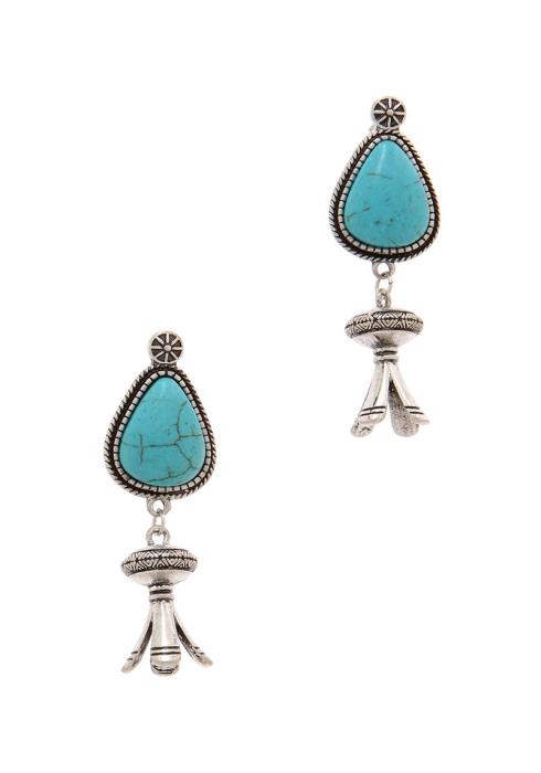 TEARDROP SHAPE DANGLE EARRING