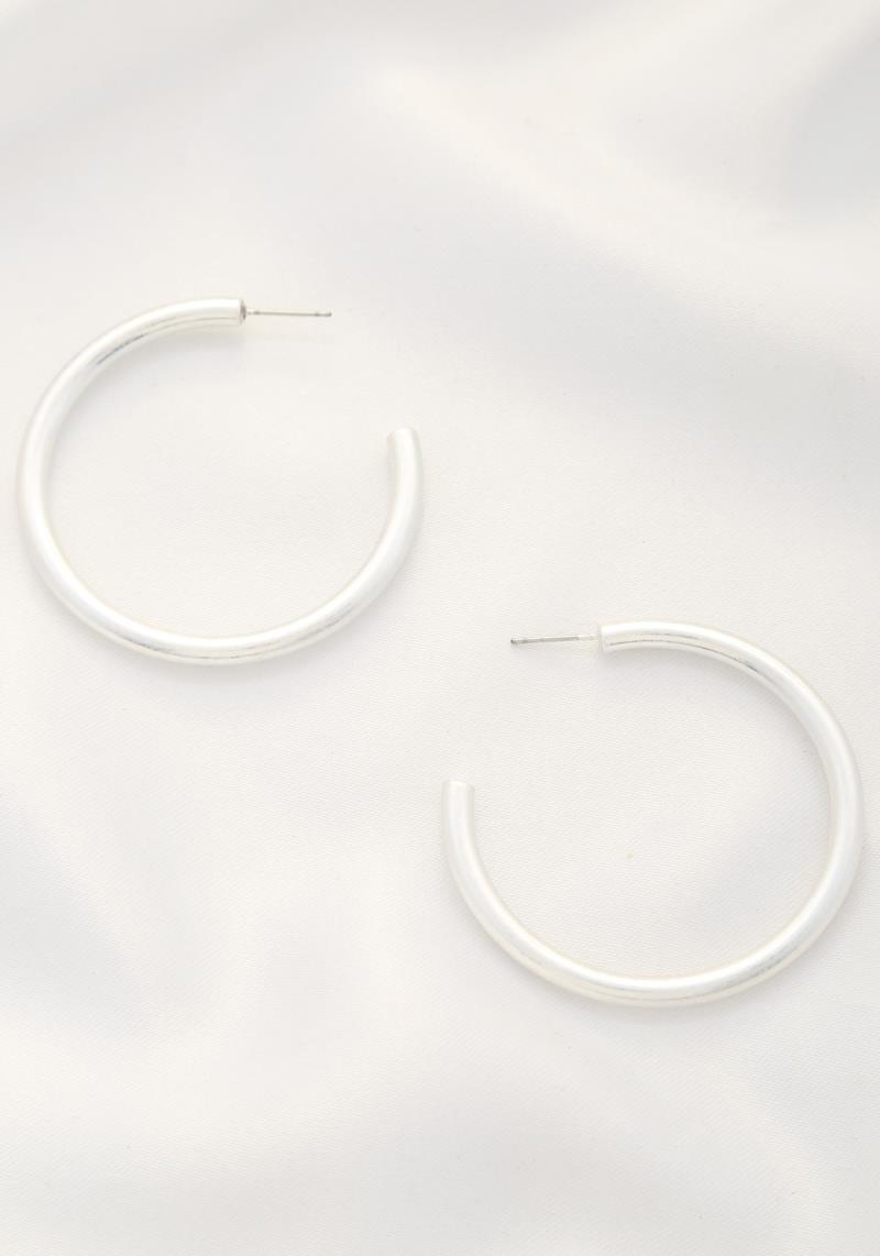 METAL 50MM HOOP EARRING
