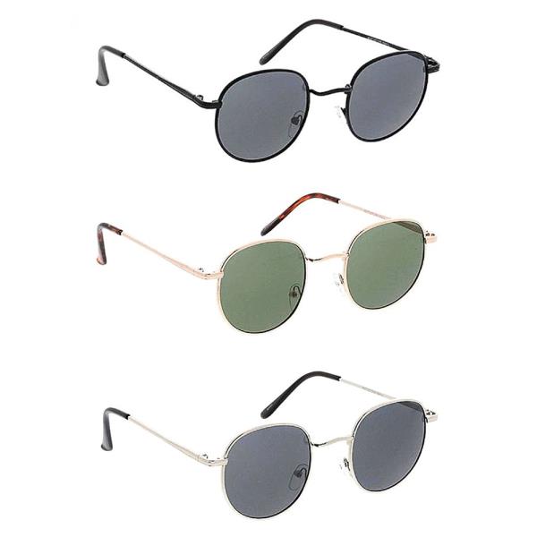 Unisex Metal Small Round Hipster Wire Frame (1 Dozen)