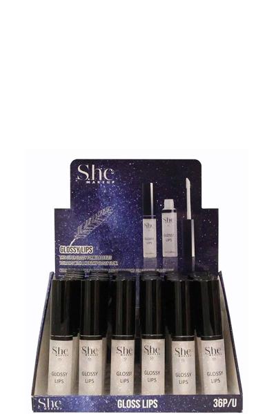 36 PCS. S.HE MAKEUP LIP GLOSS