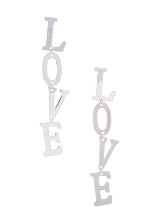 SODAJO LOVE METAL DANGLE EARRING
