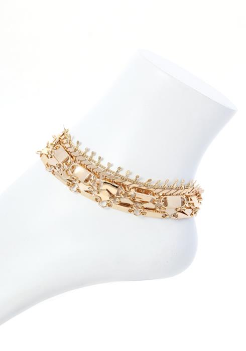 SODAJO MULTI METAL 5 CHAIN ANKLET