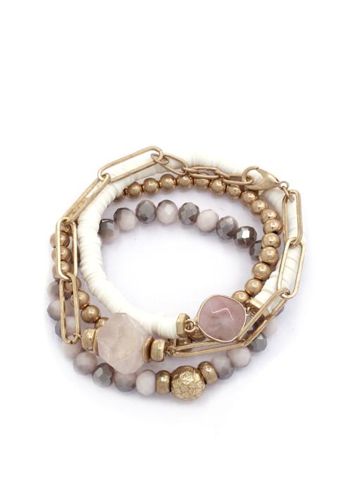 BEADED STRECTH BRACELET SET