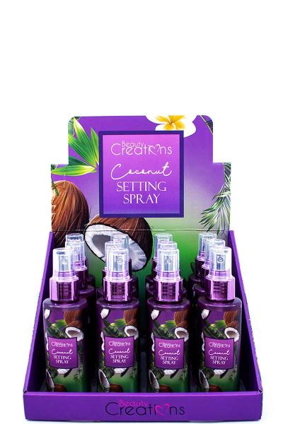 12 PCS. BEAUTY CREATIONS COCONUT SETTING SPRAY