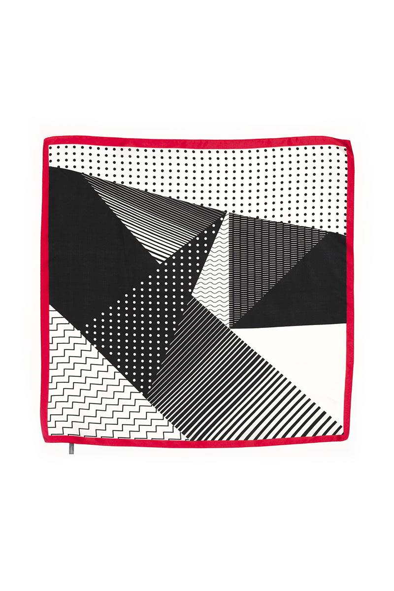 FASHION GEOMETRIC PRINT NECK SCARF