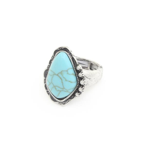 TURQUOISE BEAD RING