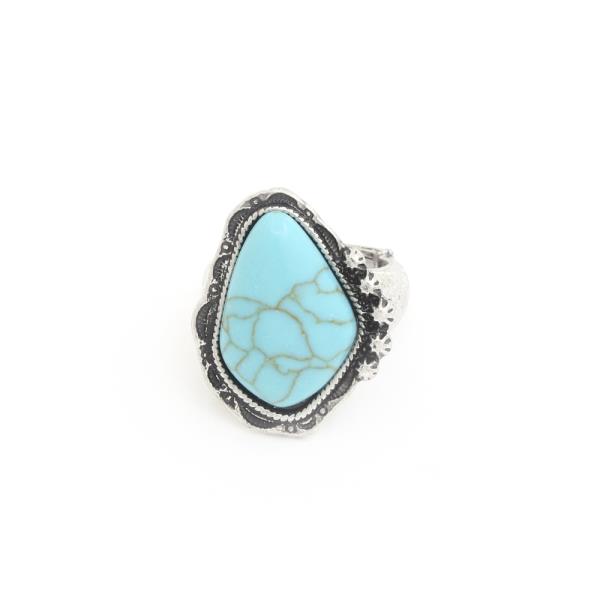 TURQUOISE BEAD RING