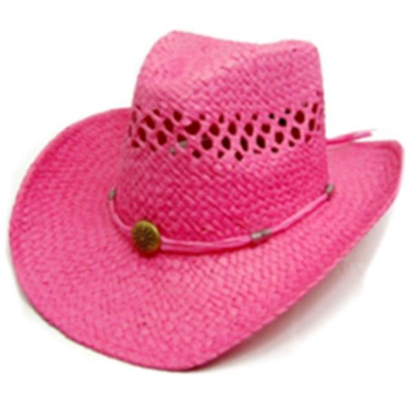 SUN STRAW CROWN VENTED COWBOY HAT
