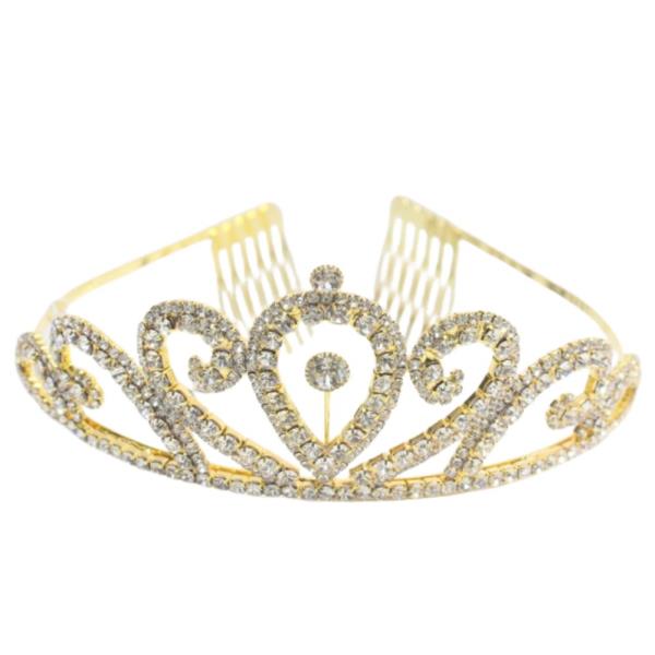 RHINESTONE CROWN TIARA