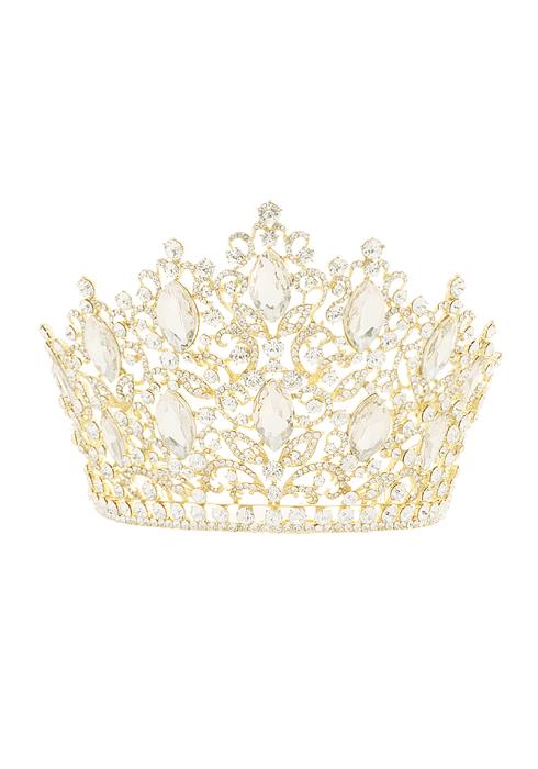 CRYSTAL LARGE PATTERN HAIR TIARA
