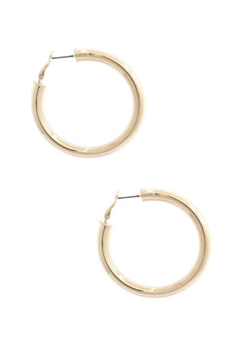 BASIC METAL HOOP EARRING