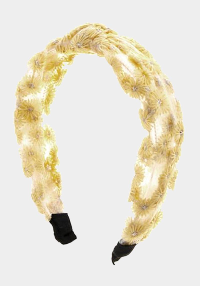 FLOWER TRANSPARENT HAIR HEADBAND