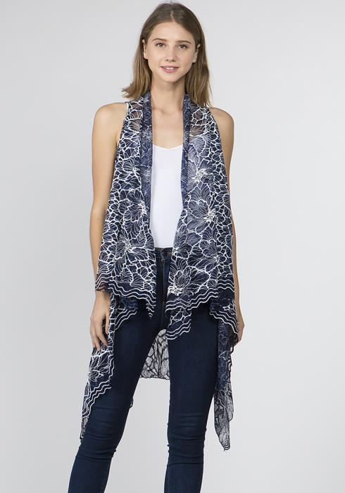 PATTER PRINT VISIBLE SMOOTH PONCHO