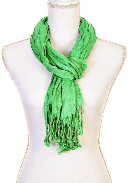 SOLID TASSEL SCARF